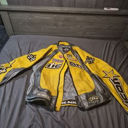 Icon leather motorcycle jacket