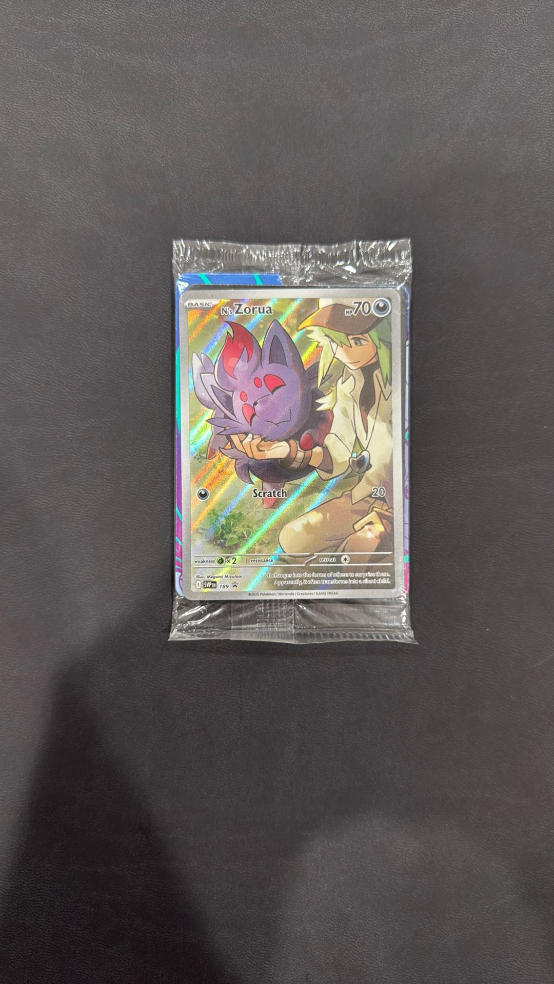 Pokemon, N's Zorua - 189 - SV: Scarlet & Violet Promo Sealed