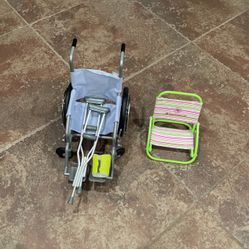 American Girl Doll Wheelchair Crutches Cast Beach Chair