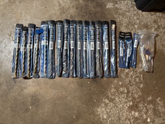 Lot of 18 NEW Powers Fasteners DeWALT Wedge-Bits Carbide Masonry Drill Bits