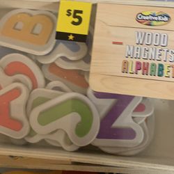 Wood Magnet Letters 