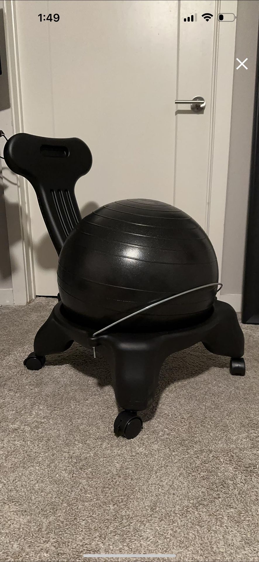 Balance Ball Desk Chair – Exercise Stability Yoga Ball Ergonomic Chair for Home and Office