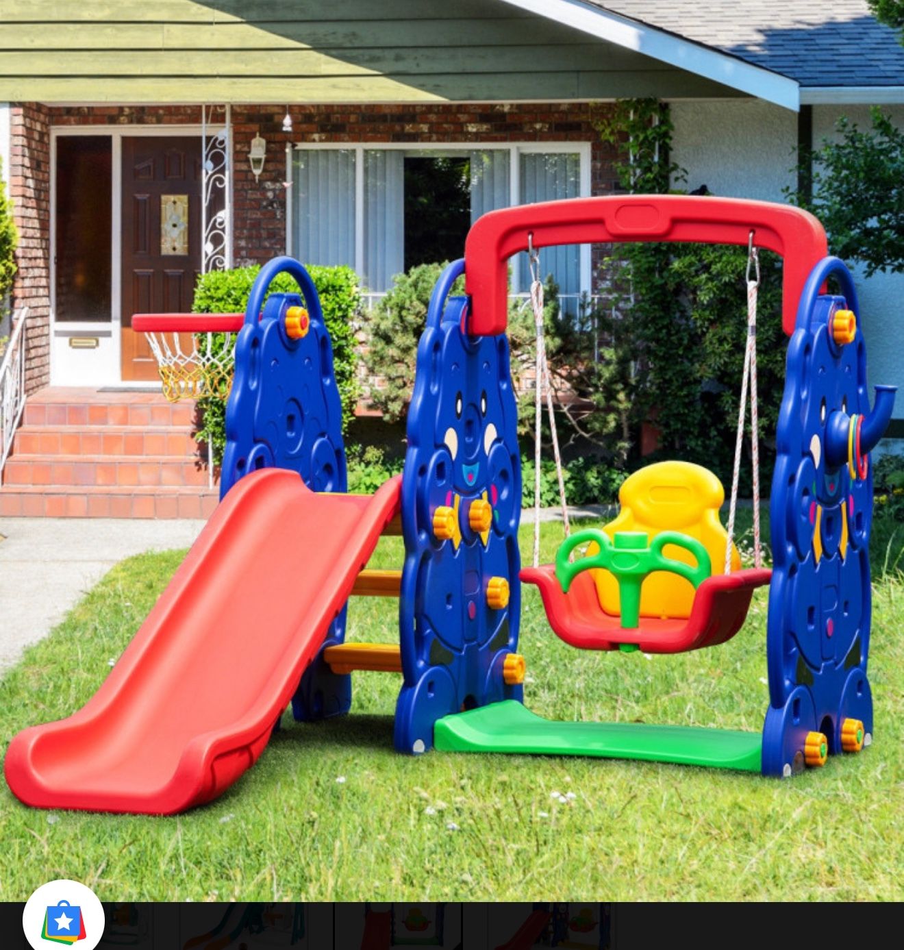 Kids Swingset And Slide