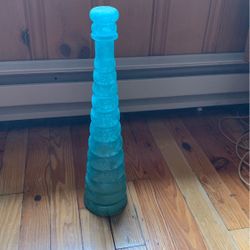 17”  Color Glass Decanter 