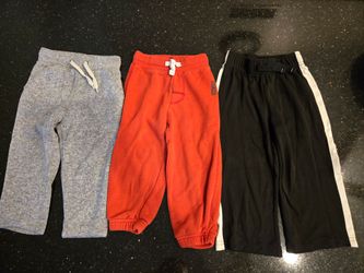 Lot of 3 Size 2T Boys Toddler Sweat and Athletic Pants Baby Gap Oshkosh Bgosh Jumping Beans