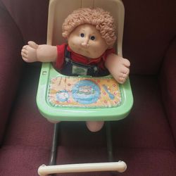 Cabbage Patch Doll And High Chair 