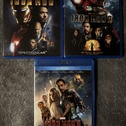 Iron Man Trilogy Blu Ray Pre-owned