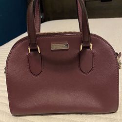 Kate Spade Burgundy Satchel Like New