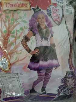Ever After High Kitty Cheshire Costume Size M 8-10