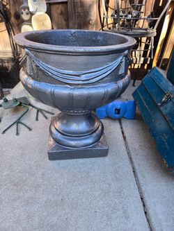 Large Concrete Urn Planter Pot