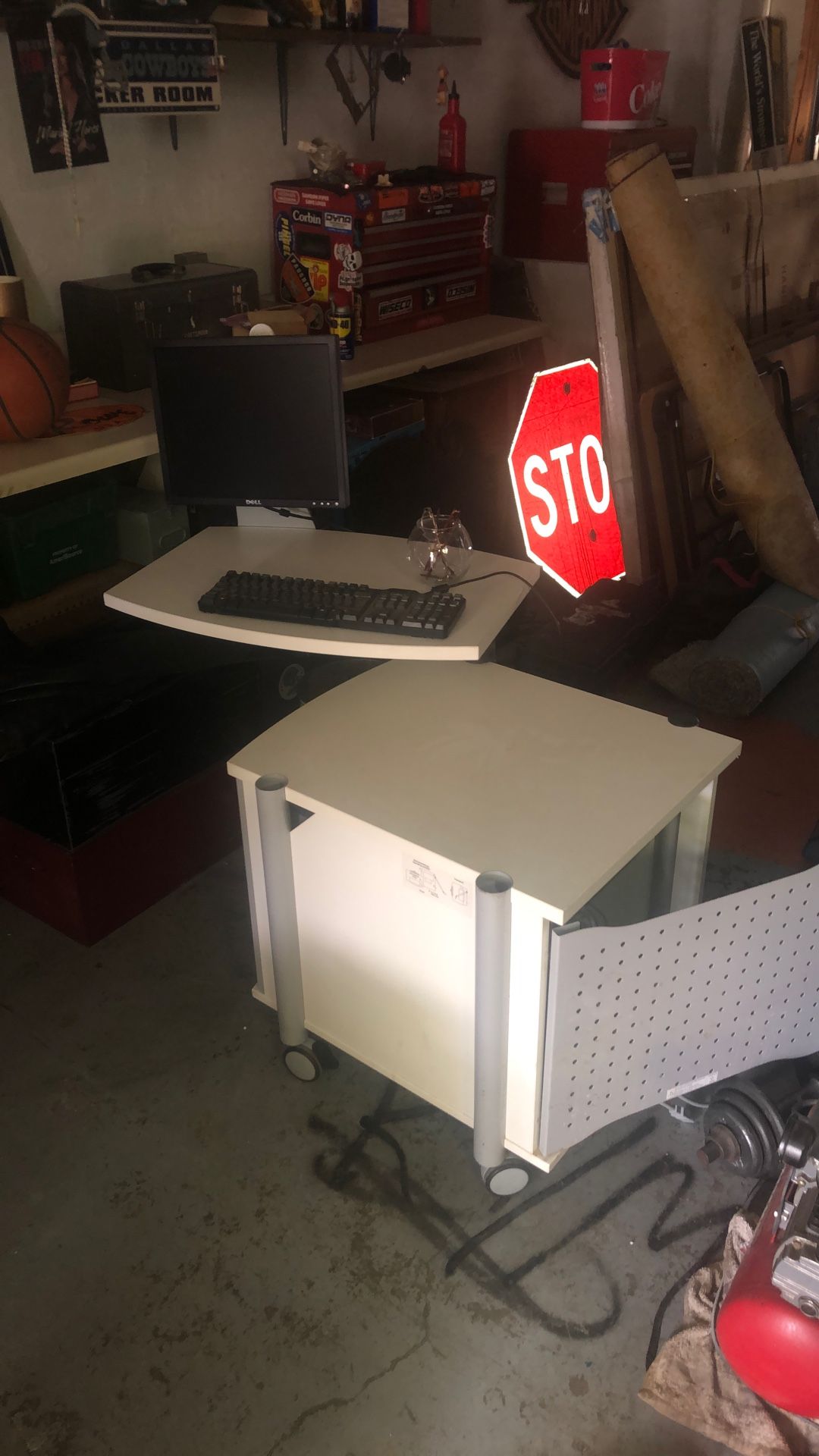 Computer Desk And Storage