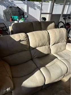 Leather living room set