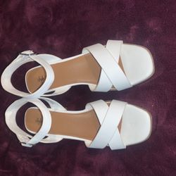 White Low Heels Women’s 