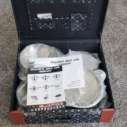 EXCLUSIVE MEGA LINE GERMANY- 18PC COOKWARE SET