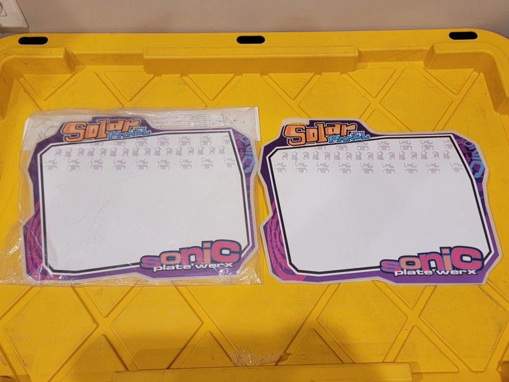 Sonic Bmx Number Plates