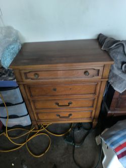 Vintage open top hidden dresser