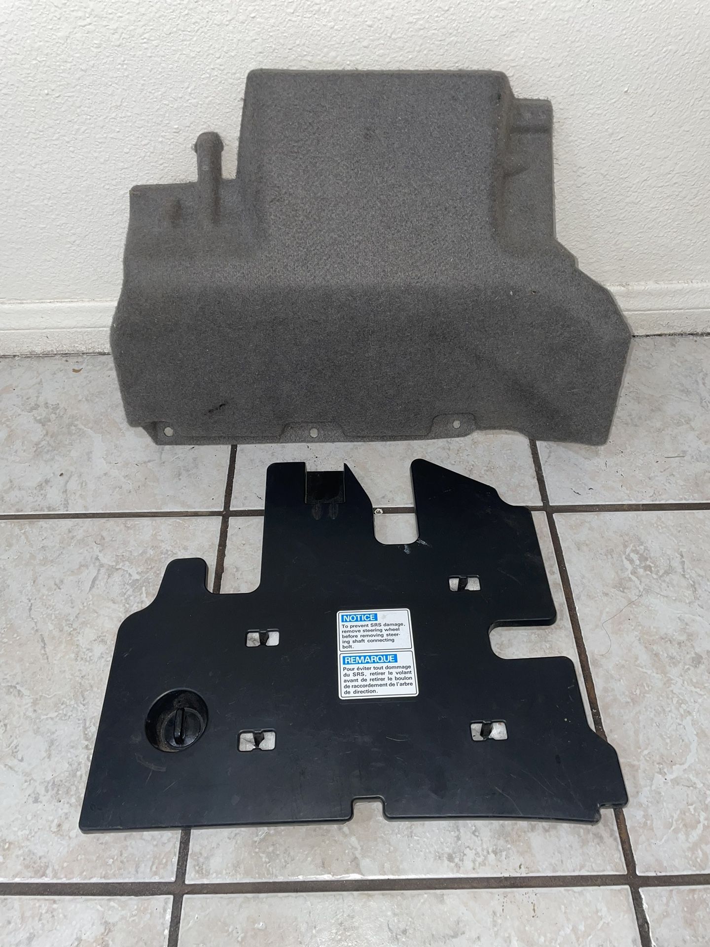 02-06’ ACURA RSX TYPE S OEM TAN ECU COVER & BLOWER MOTOR COVER TRIM GENUINE
