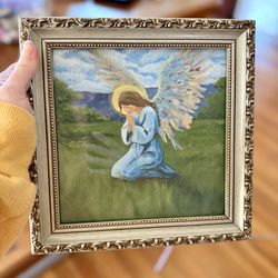 Angel Acrylic Painting 8”x8”