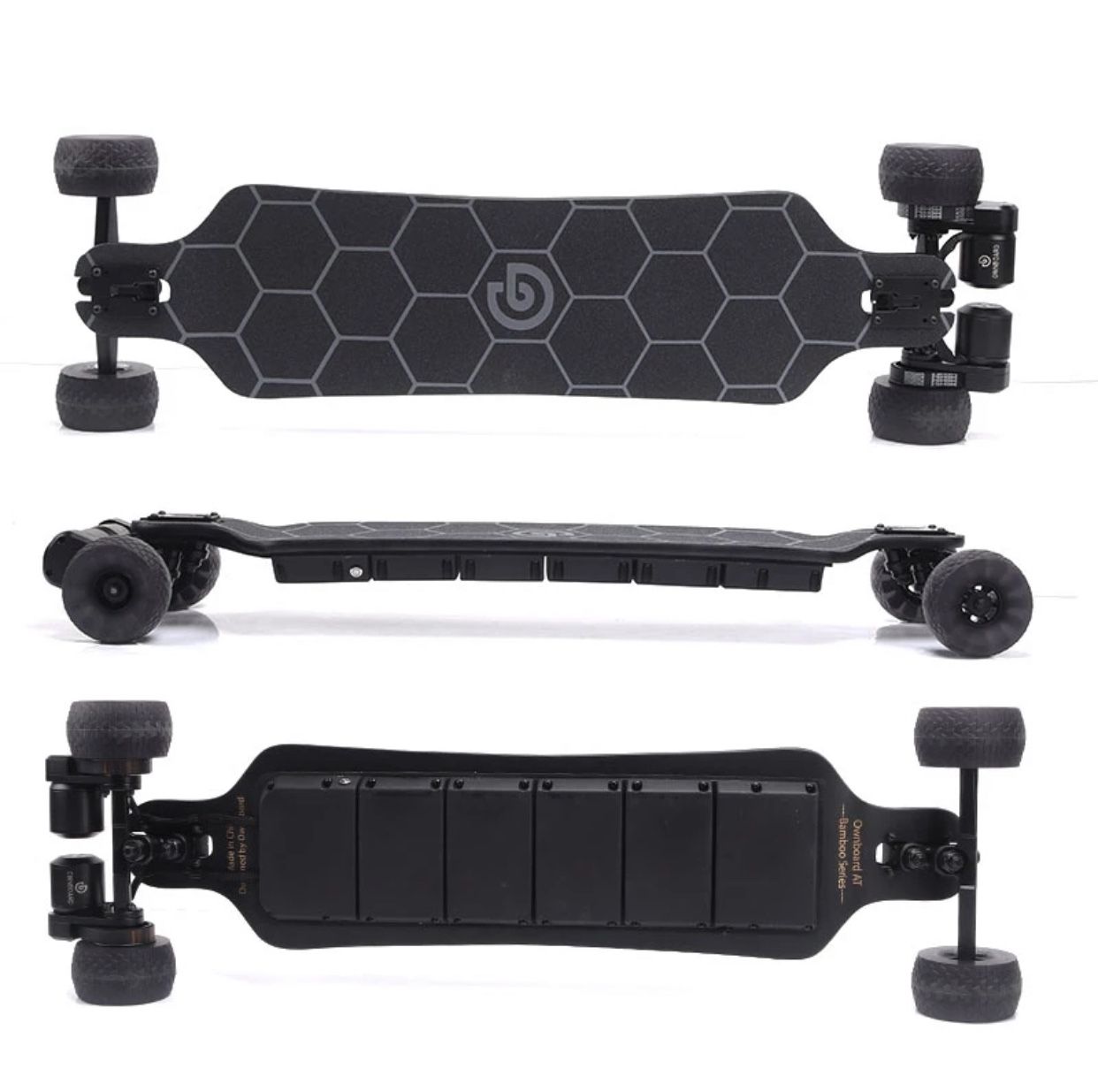 Electric Skateboard - Ownboard Bamboo AT 39” - 120 mm Cloudwheels