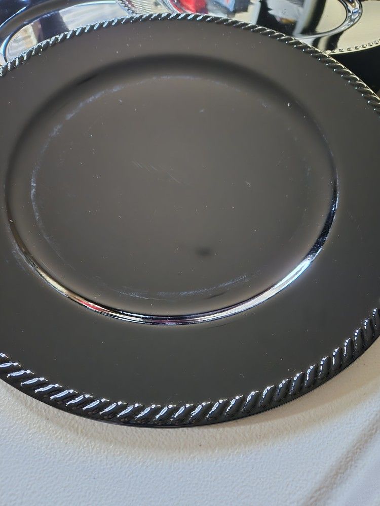 BLACK CHARGER PLATES (READ NOTES)