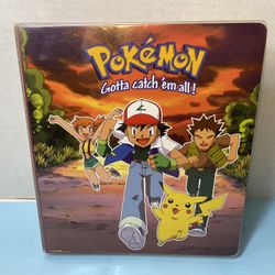 Vintage Pokémon 1999 Empty 3 Ring Binder
