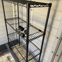 Storage Shelves 1 Is 2 X 5 Tall And The Other Is 3x 2 Foot Tall 