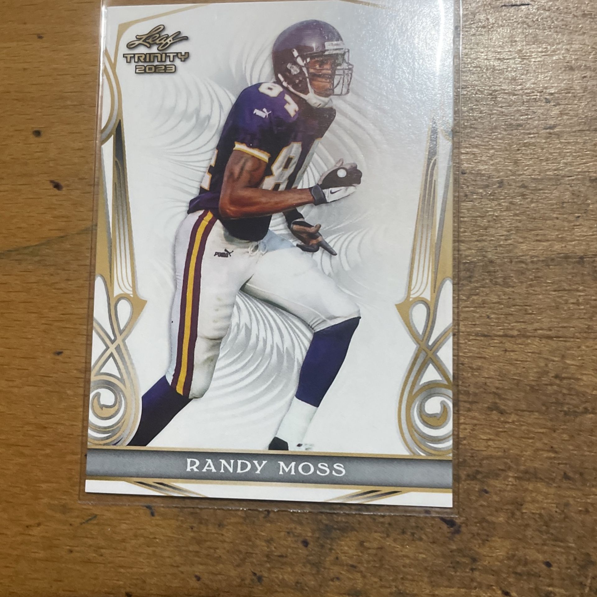2023 LEAF TRINITY RANDY MOSS CARD