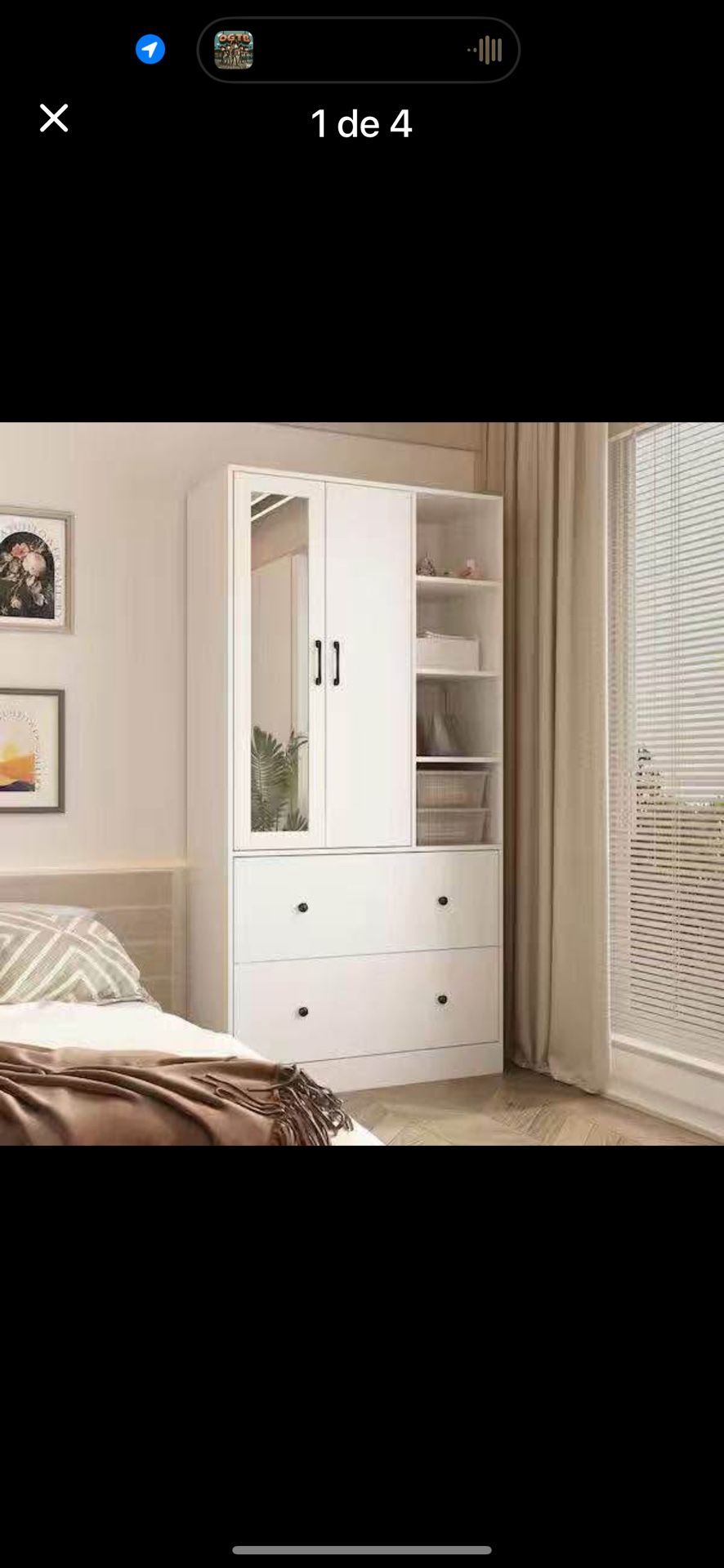 White Wood Armoires Wardrobe