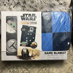 STAR WARS THE MANDALORIAN GAME BLANKET