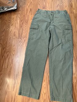 LL Bean Men’s Olive Green Cargo Pants 36x34