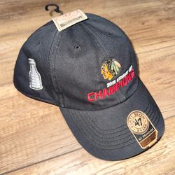 Chicago Blackhawks NHL '47 Franchise Exclusive Stanley Cup Fitted Hat Adult XL