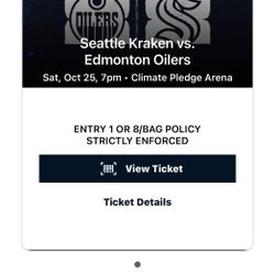 Seattle Kraken Vs Edmonton Oilers