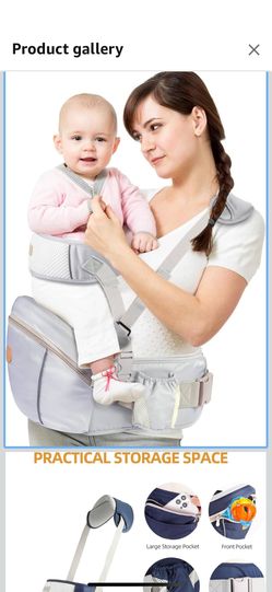 Baby Hip Seat Carrier, Ergonomic Waist Stool for Child Infant with Adjustable Strap Pocket Soft Base, Baby Hip Carrier for Newborns & Toddlers