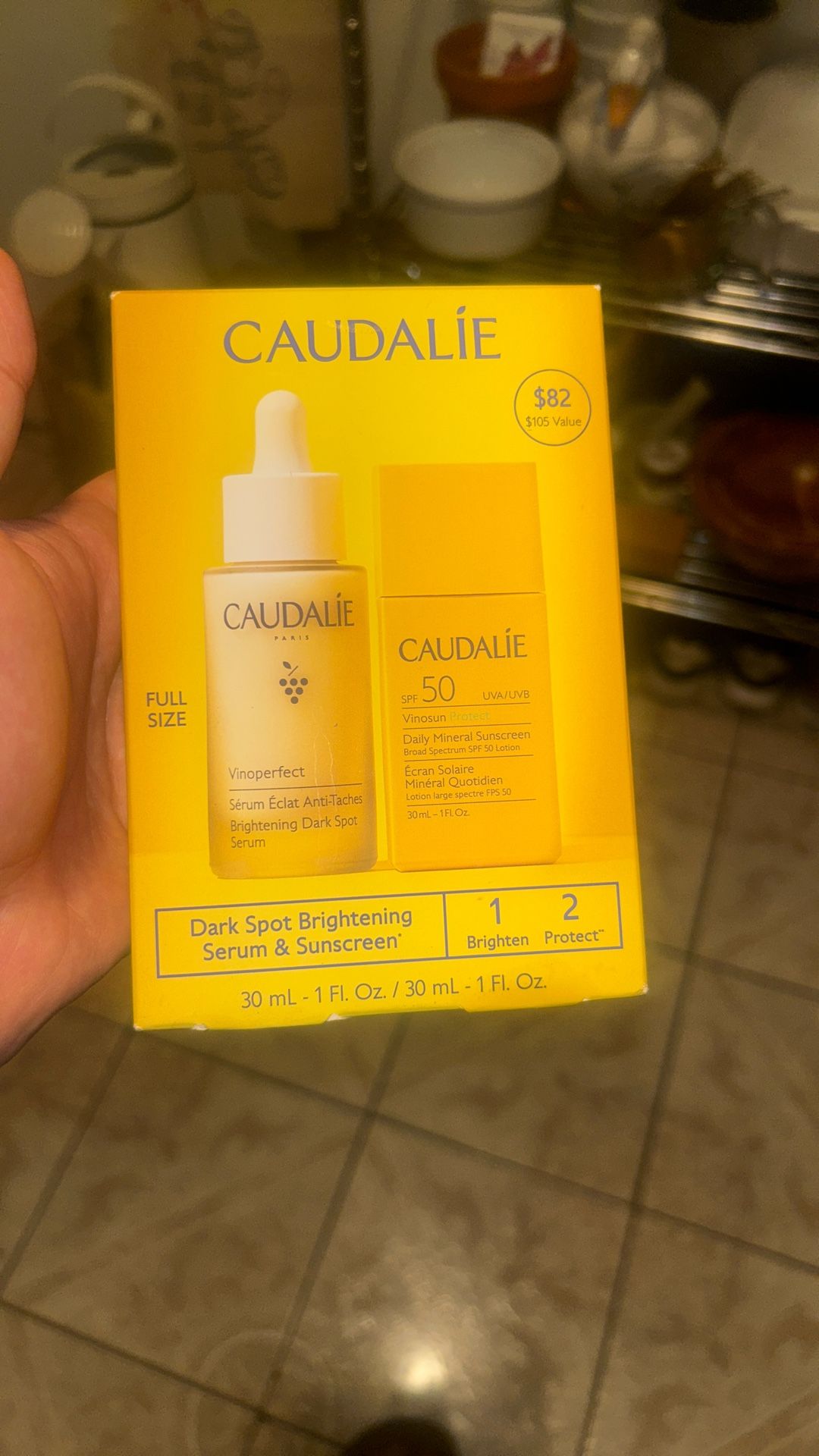 Caudalíe Dark Spot Brightening Serum & Sunscreen 