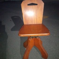 Antique Child's Chair 2 Ft Tall Swivel