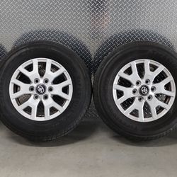 2024 TOYOTA TACOMA 17" ALUMINUM WHEELS WITH TIRES FOR ANY TACOMA 2024 TO 2026