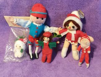 5 pc Vintage Christmas decor