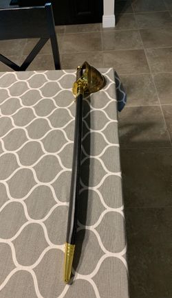 Perfect Halloween sword to complete and pirate costume. Authentic navel cutlass sword.