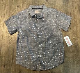 Cat and Jack Polka Dot Shirt SZ 6/7 NEW