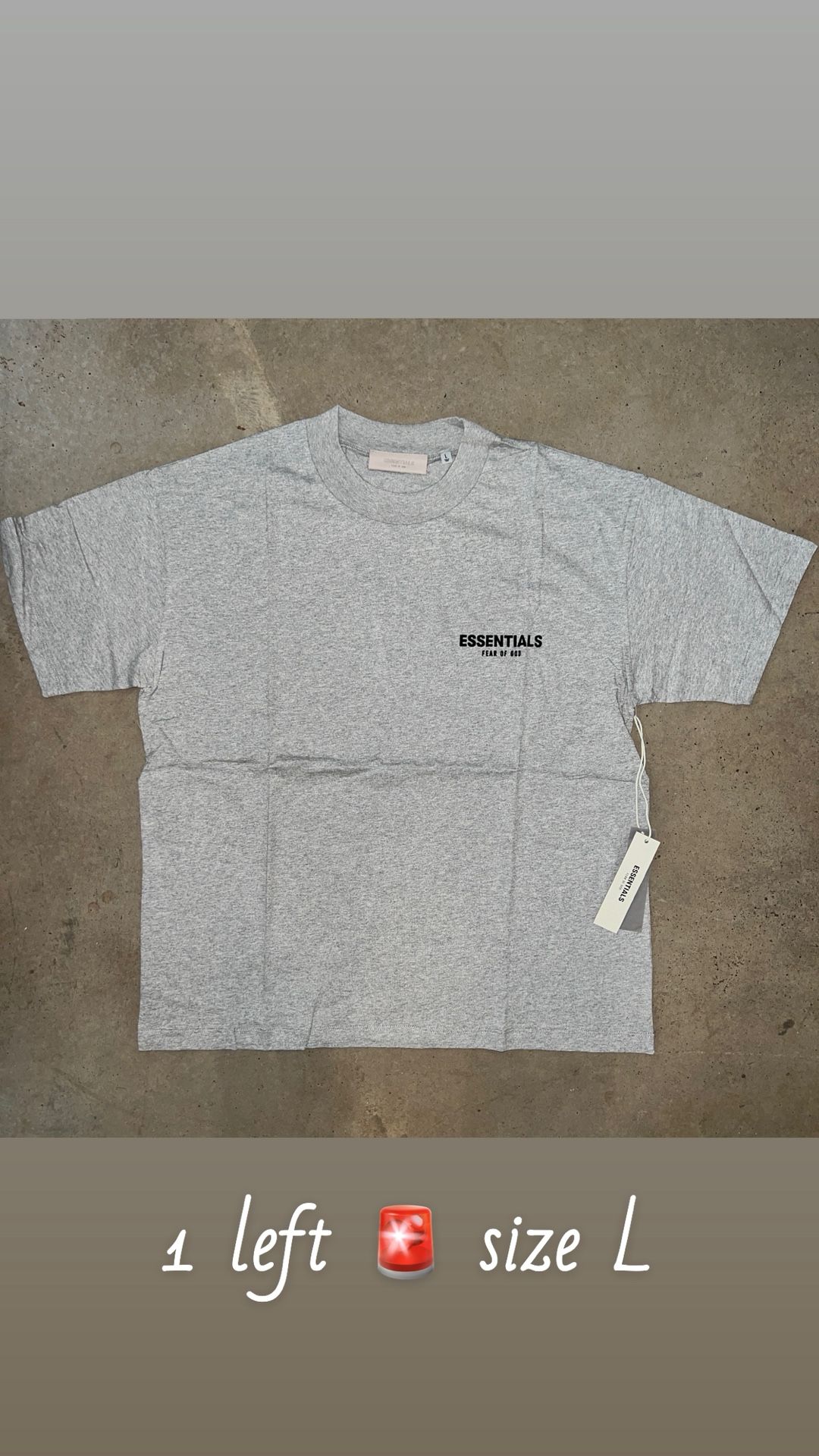 Essentials Fear Of God Mens T-Shirt Size L