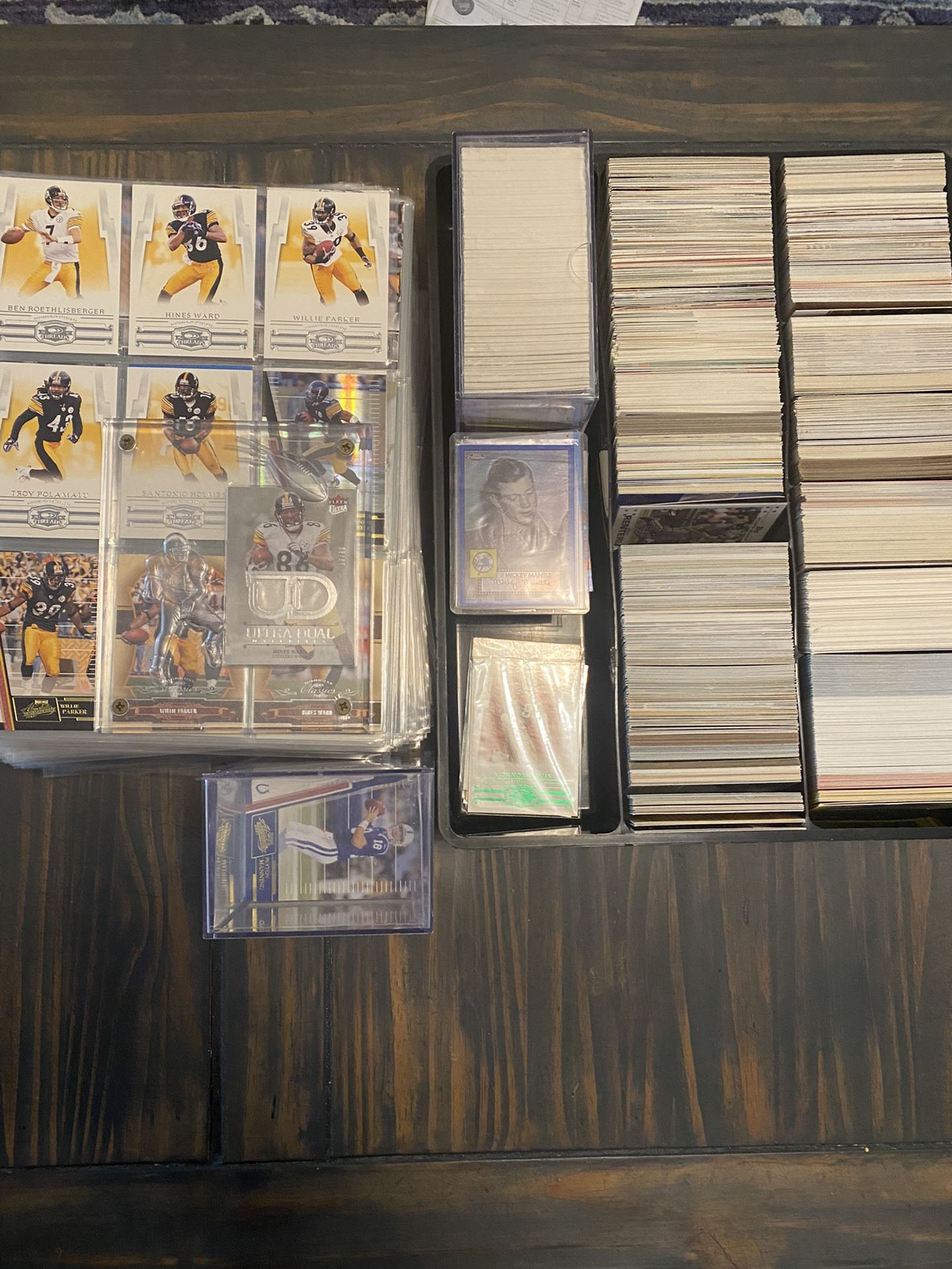 Over 1,000 Mostly Baseball And Some Football Cards!