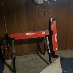 Heavy duty sawhorse set