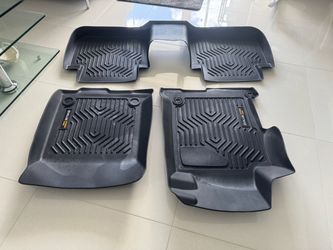 G-Plus Black All-Weather Car Floor Mats Set