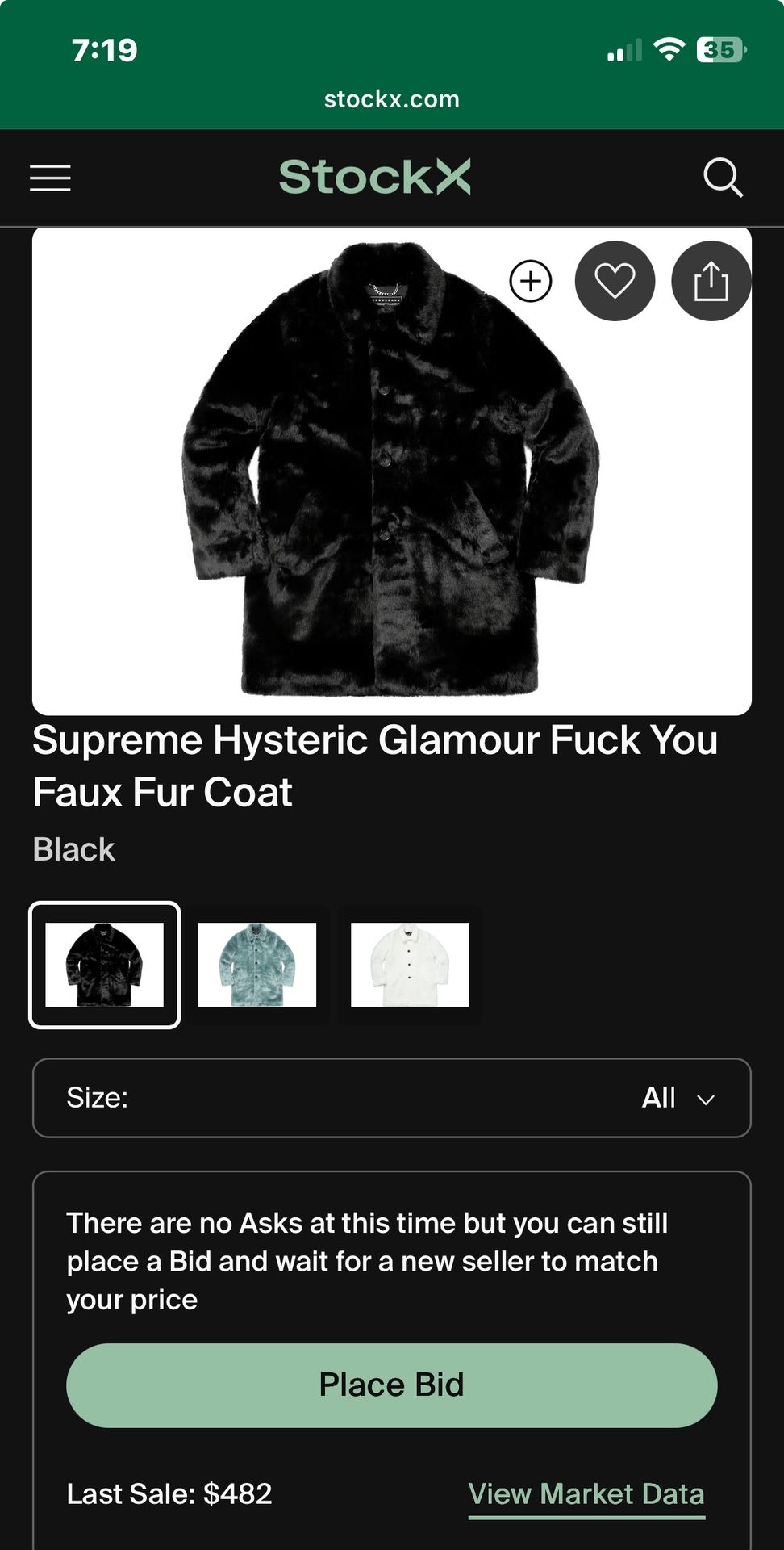Supreme Faux For Coat