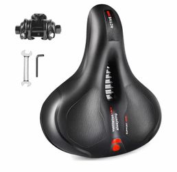 TOPCABIN Comfort Bike Saddle Seat with Dual Shock Absorbing Ball,Thickened Memory Foam