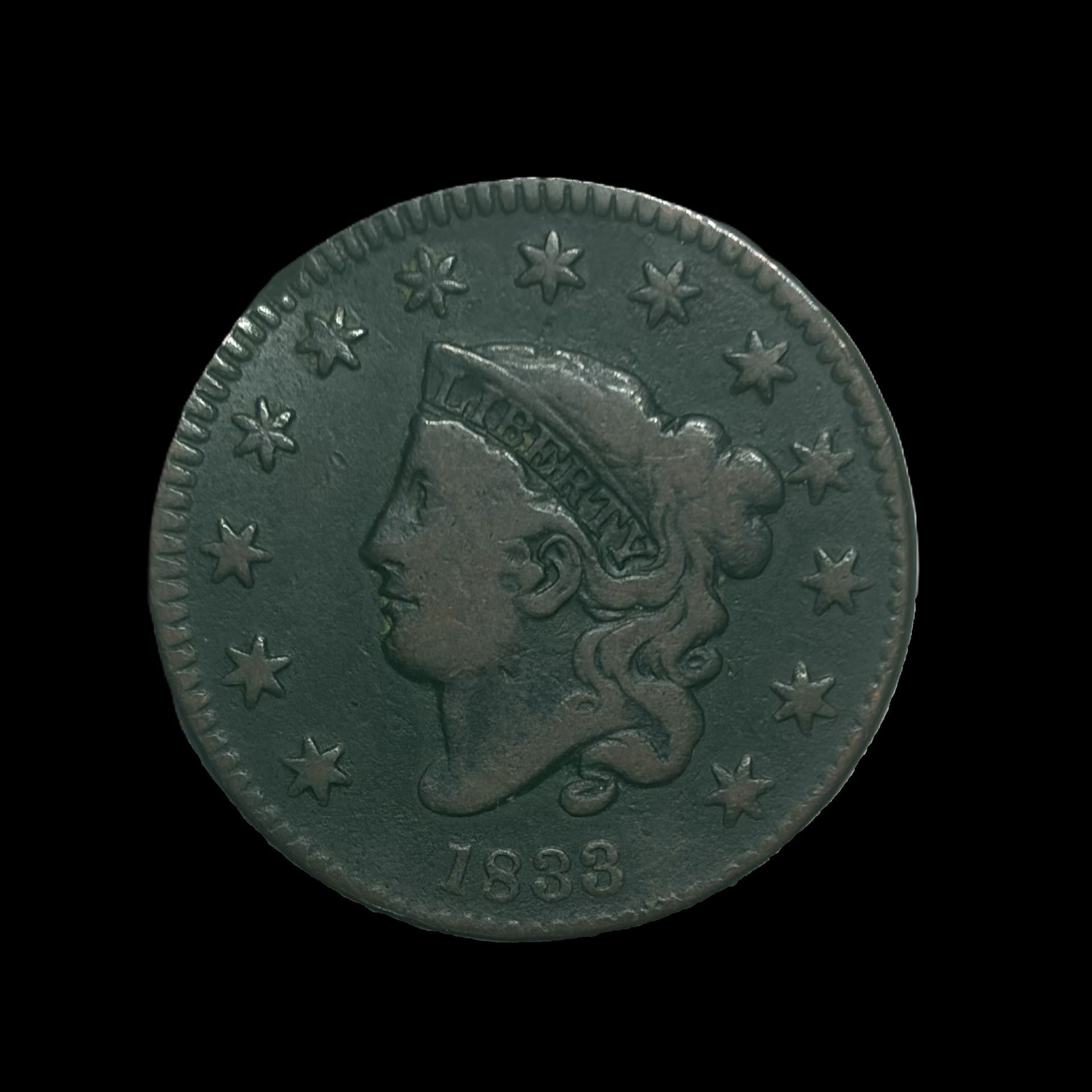 1833 Coronet Variety Large Cent