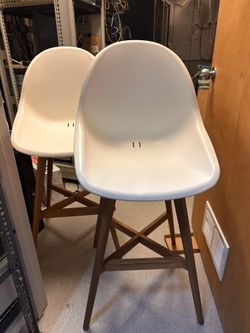 2 IKEA High Chairs White 