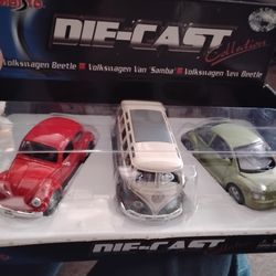 VW 3 vintage Diecast cars and van Brand new in Original Box
