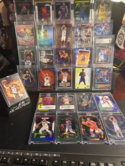 NBA Basketball cards. 150+ cards all inserts, numbered, big name players
