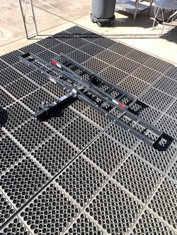 Motorcycle hitch rack carrier